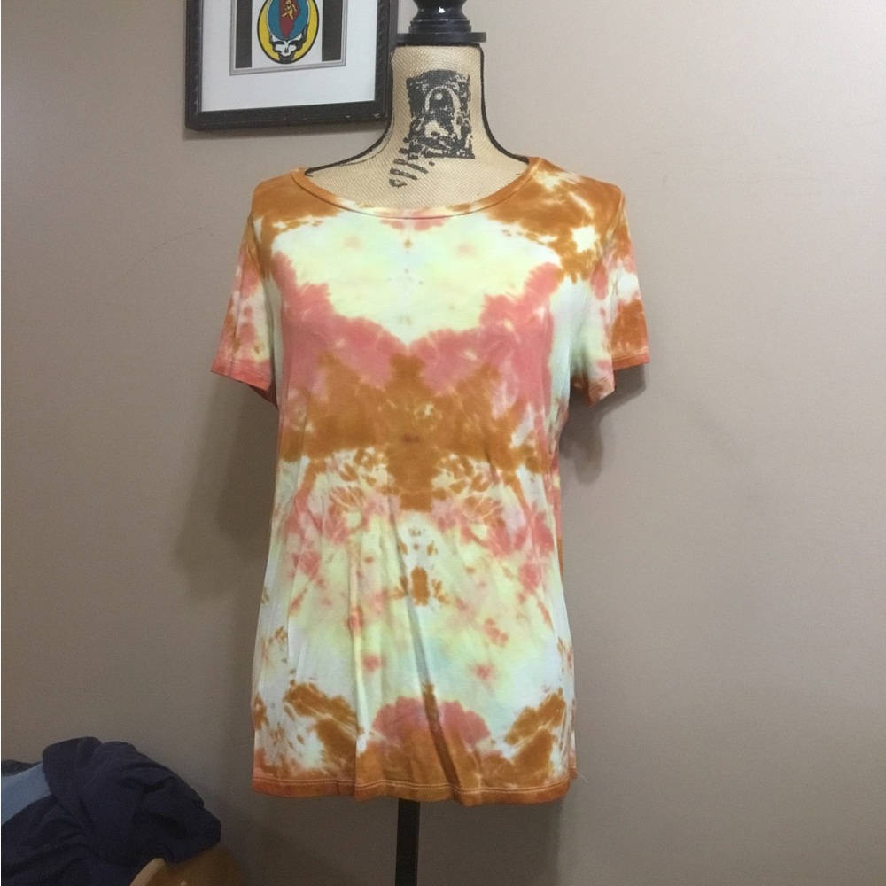 Upcycled tie dye tee